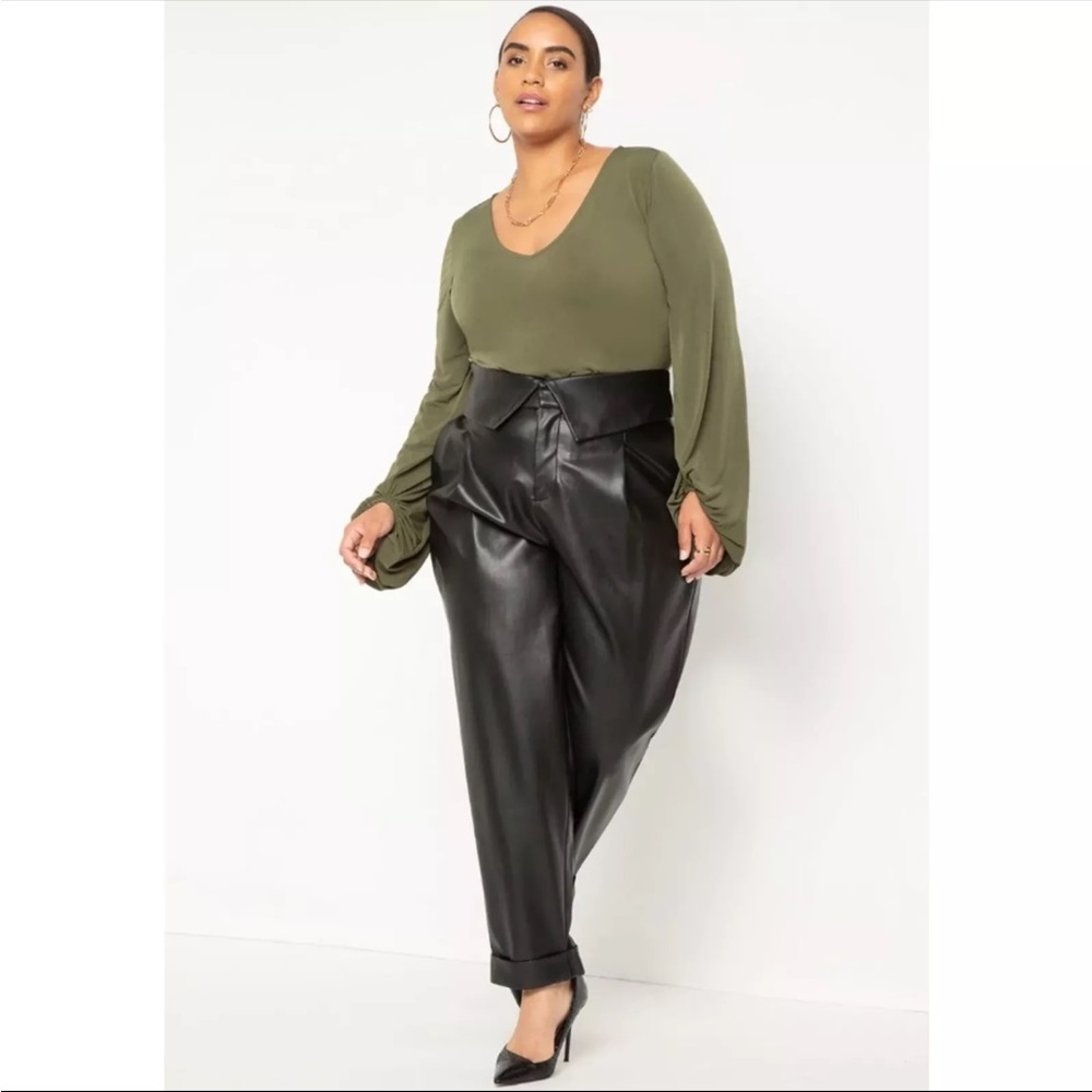 Eloquii Black Tailored Trousers